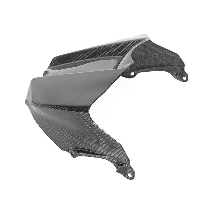 Couvercle avant de réservoir d'essence en Fiber de carbone véritable, boîte à Air, protection du car