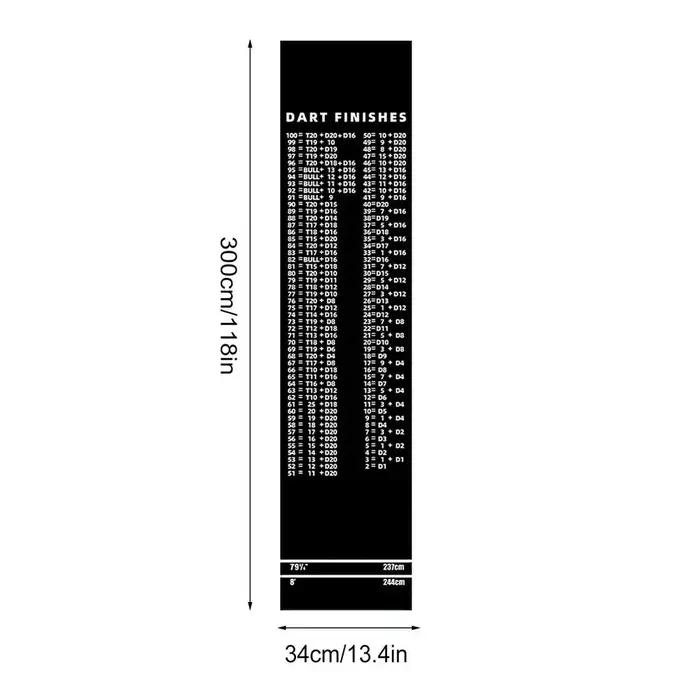 Tapis de jeu de fléchettes pour sol, protection de sol portable avec ligne de lancer pour salle de jeux, centre de loisirs, club sportif