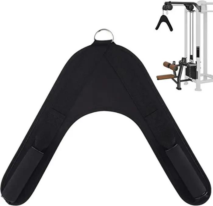 Sangle d'entraînement abdominale pour machine à câble avec support de cou rembourré pour exercices à