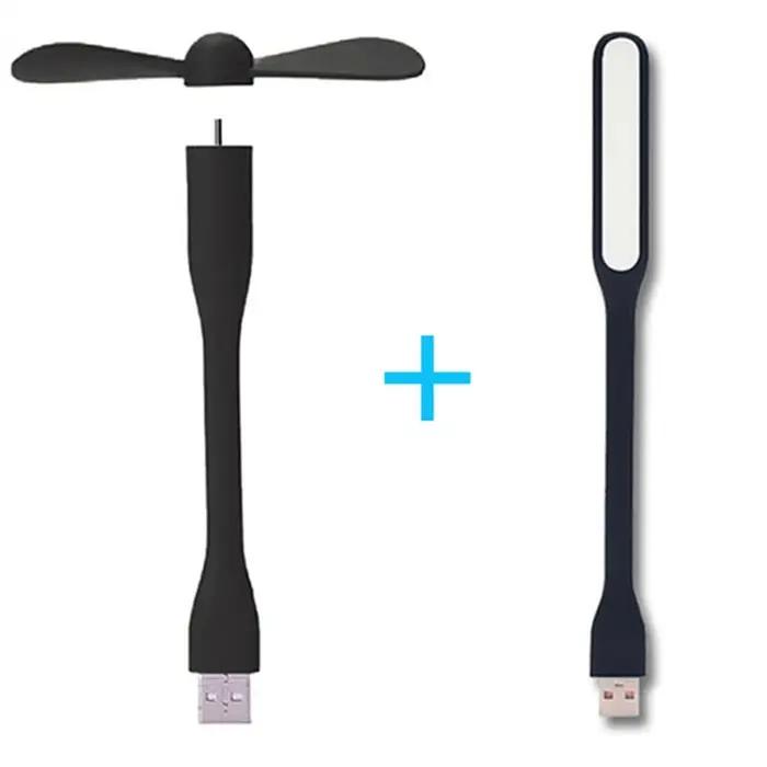 Mini ventilateur USB créatif Portable, ventilateur de refroidissement Flexible et pliable et lumière