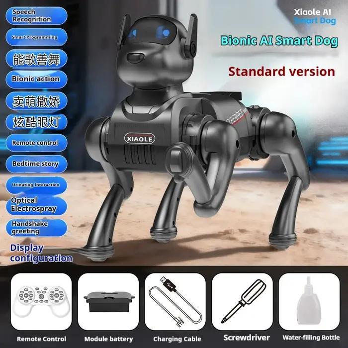 Nouveau Robot Chien Intelligent IA 2026 : Jouet Électronique Interactif Bionique, Peut Parler, Chanter, Danser – Compagnon Éducatif et Ami de Jeu pour Enfants