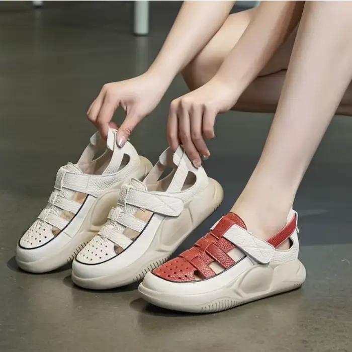 ZXRYXGS 2025 nouvelles baskets d'été sandales femmes maille chaussures décontractées respirantes plate-forme