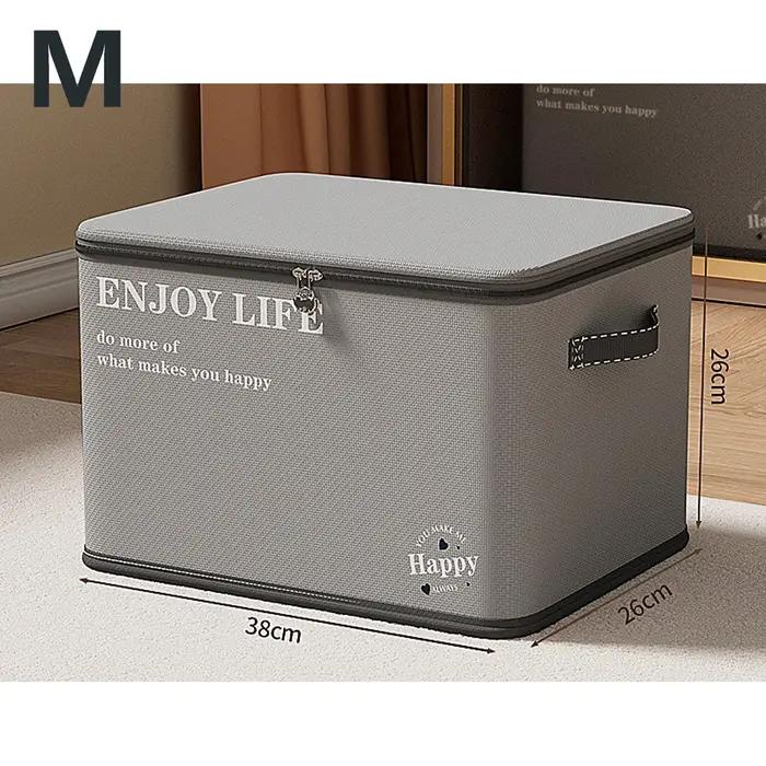 Boîte de rangement superposable pour vêtements, organiseur de garde-robe, conteneur pliable pour vêt