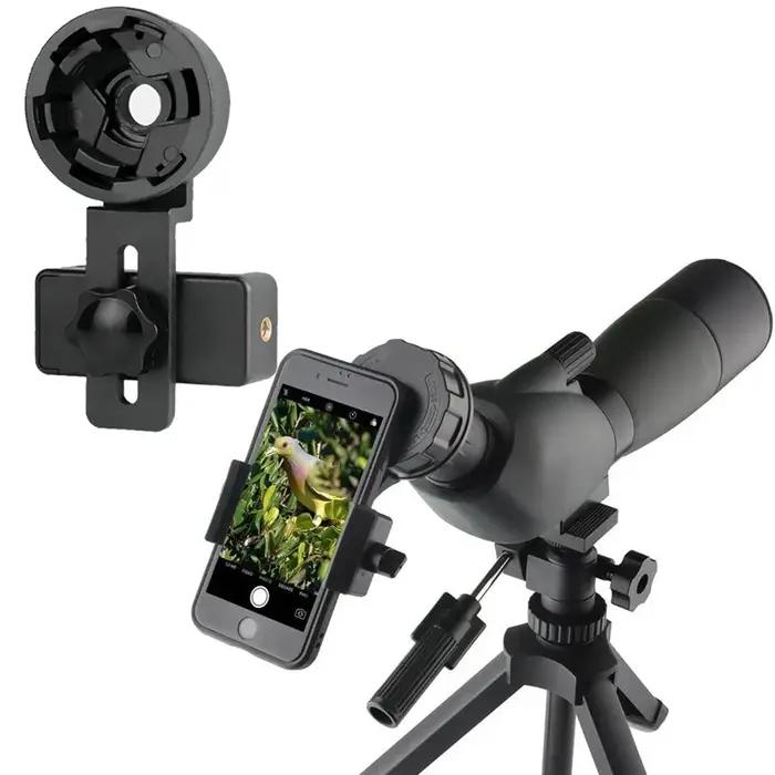 Adaptateur téléphone universel pour digiscoping compatible jumelles monoculaire montage rapide aligné photo