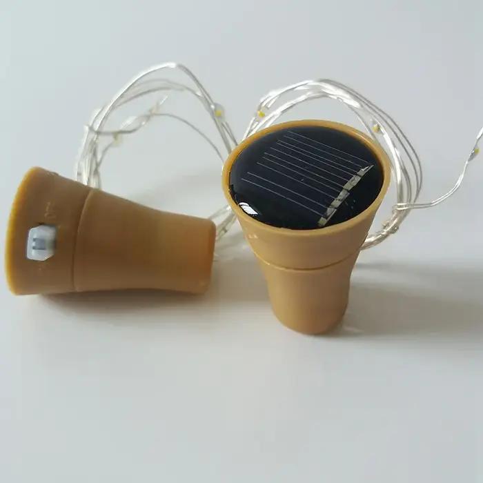Guirlande solaire LED en fil de cuivre