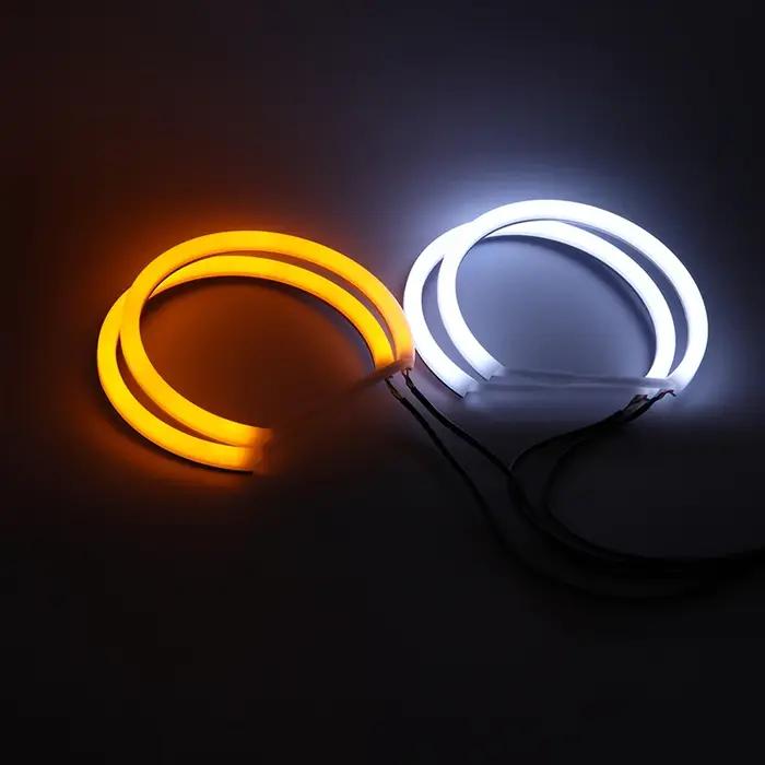 Kit de phares LED blancs, yeux de démon d'ange, lumière yeux d'ange pour BMW série 3 E46 berline Tou
