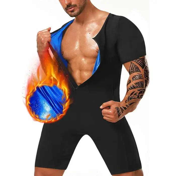 Sweat-shirt de Sauna 3 en 1 pour hommes, piégeage de la chaleur, perte de poids, modelant tout le co