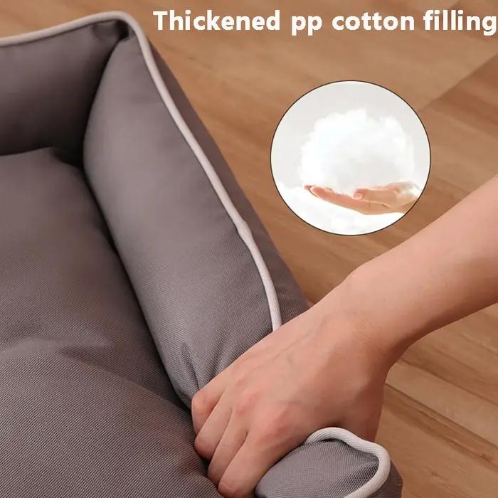 Tapis de couchage élastique pour grand chien, confortable, épais, carré, pour chien de taille moyenne, doux, résistant aux morsures, canapé pour chiot