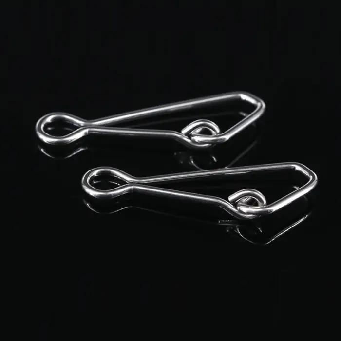 DNDYUJU 100/200 pièces connecteur de pêche roulant émerillons anneaux Interlock broche hameçon ligne