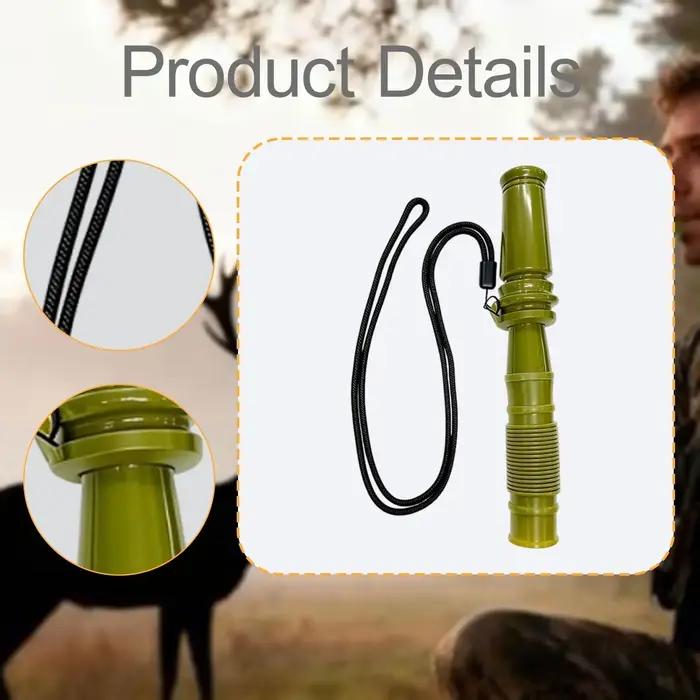 Sifflet appel faon réglable ABS résistant - Leurre chevreuil pour chasse ferme utilisation extérieure