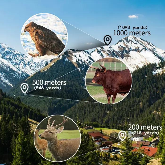 Télescope monoculaire 12x50 HD zoom puissant portable jumelles longue portée chasse camping trépied