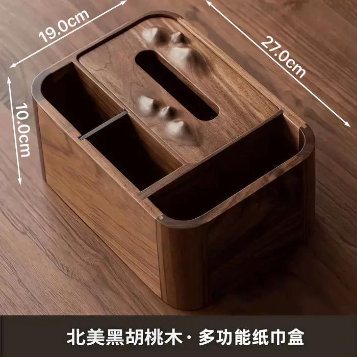 Changhong – support à tasses de bureau en noyer