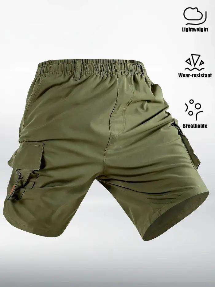Short cargo imprimé drapeau de Monaco pour homme