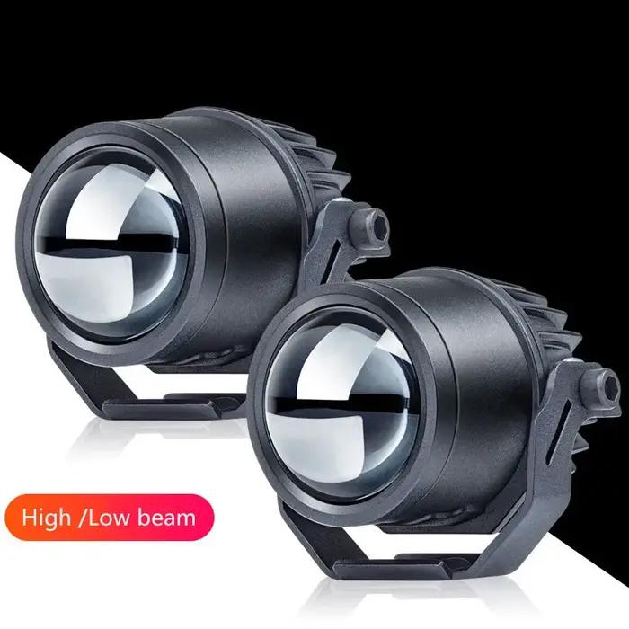 Projecteur led pour moto, véhicule électrique, lentille de pavage, faisceau haut et bas, lampe front