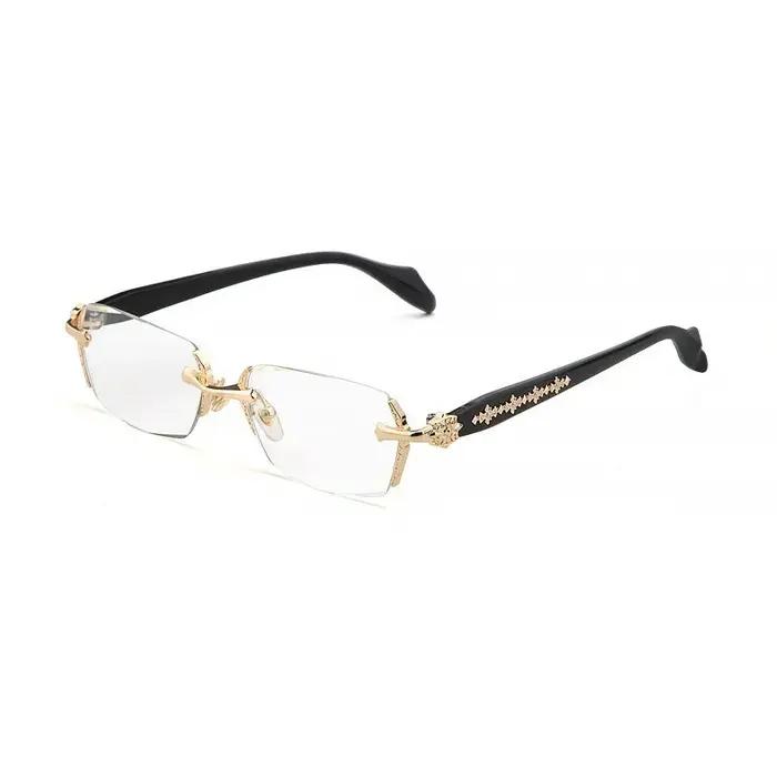 2024 rétro sans cadre Ultra léger femmes hommes lunettes de lecture bloquant la lumière bleue ordinateur presbytie lunet