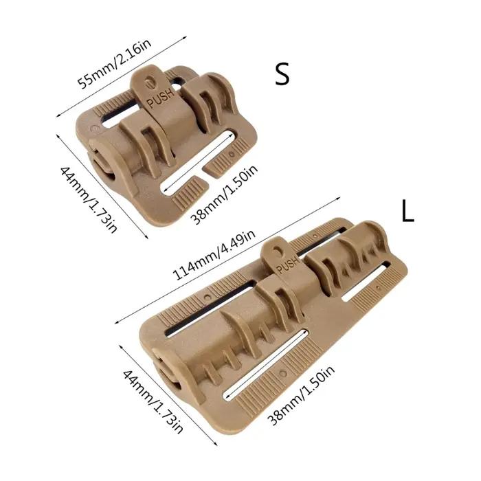 2×Boucles à libération rapide pour gilet tactique