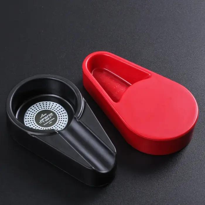 Cendrier portable en résine élégant pour fumeurs design moderne antidérapant occasionnel usage intérieur extérieur cadeau anniversaire Saint Valentin Noël