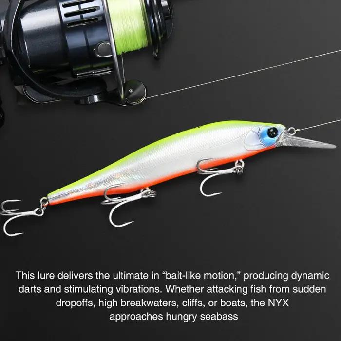 TSURINOYA 115S NYX SinKing Minnow Jerkbait 18.5g 115mm système d'eau salée leurre de pêche professio