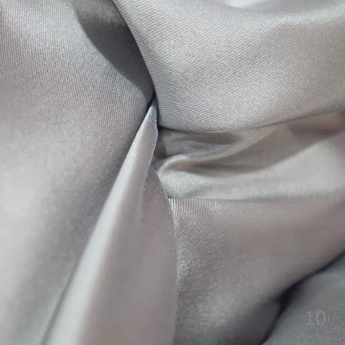 Tissu en satin Mikado blanc croustillant de haute qualité pour robe de soirée, tissu de mariage, ser