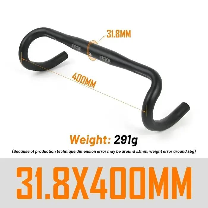 Poignée de barre de chute ultralégère guidon de vélo de route 25.4/31.8mm pliable 360/380/400/420/440mm pour coureurs femmes hommes occasions spéciales