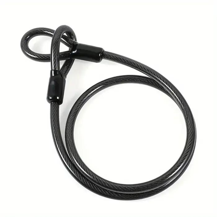 Chaîne de câble de sécurité 1.2m pour cyclisme, Protection de casque de moto, accessoires de vélo, v