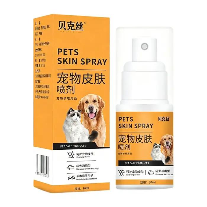 Spray de Soin Cutané Naturel Botanique Anti-Démangeaisons pour Chiens et Chats, Neutraliseur d'Odeur