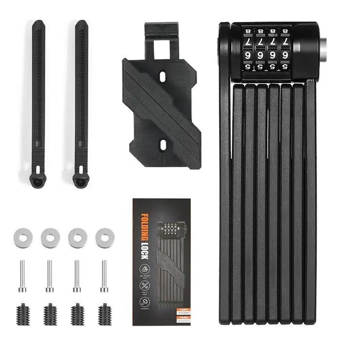 WEST VÉLO Vélo Pliant Chaîne Serrure Anti Vol Combinaison Serrure Heavy Duty Sécurité Moto VTT Route Vélo Serrure Électr