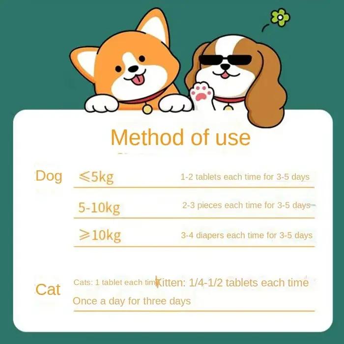 Solution de 50g pour la protection contre les parasites des animaux de compagnie, chats, chiens, acariens, puces, vers ronds et nematodes occassions quotidiennes et spéciales