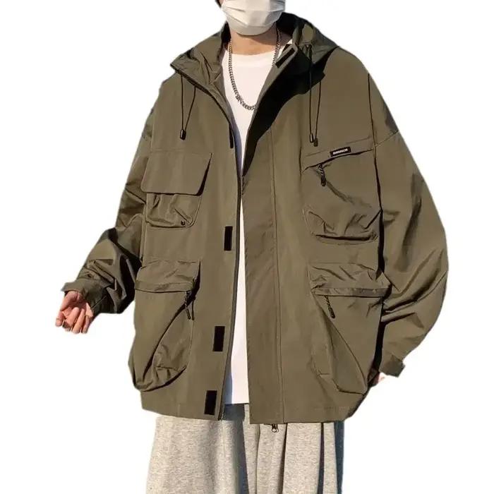 Veste imperméable de style japonais pour hommes
