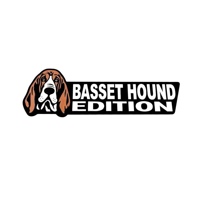 1 pièce d'emblèmes 3D édition BASSET HOUND, articles décoratifs. Convient pour décorer l'arrière des voitures, des camions et des SUV, imperméable