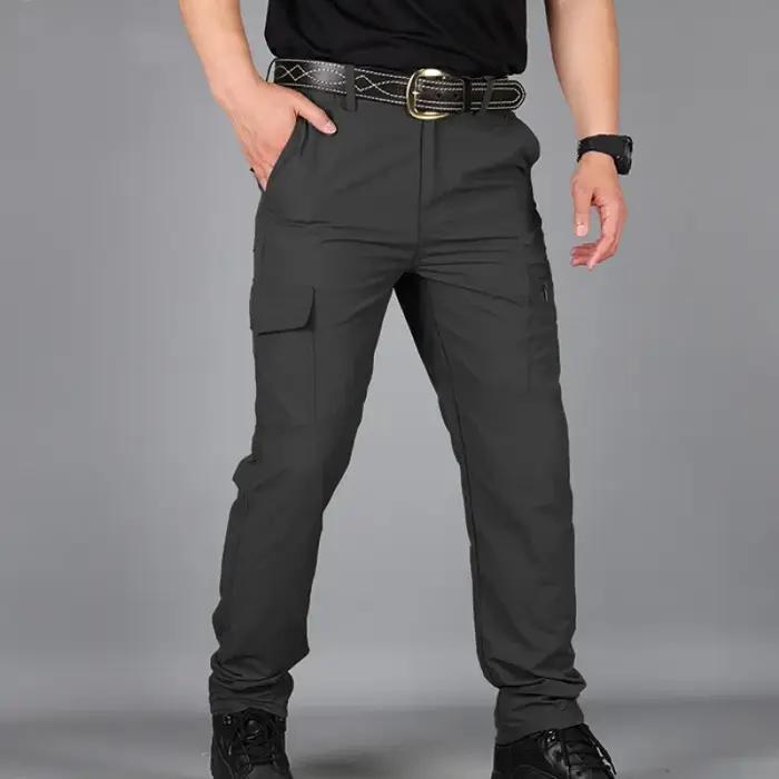 Pantalon cargo travail asiatique homme été multi-poches pour équipement chasse et activités outdoor