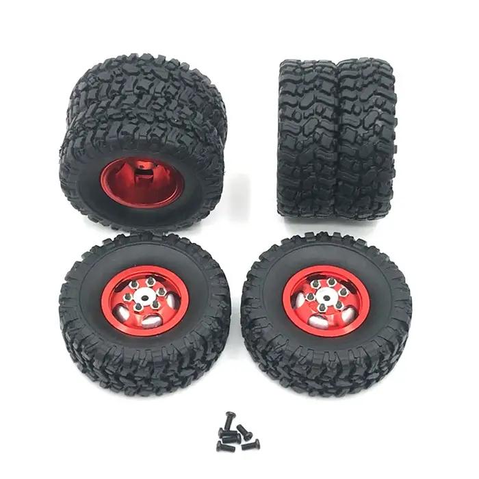 Pneus de roue, roues de rallye pour MN MN78 MN82 1/12 LC79 MN D90 D91 D96 99S WPL 1/16 C14 C24, moyeu de roue