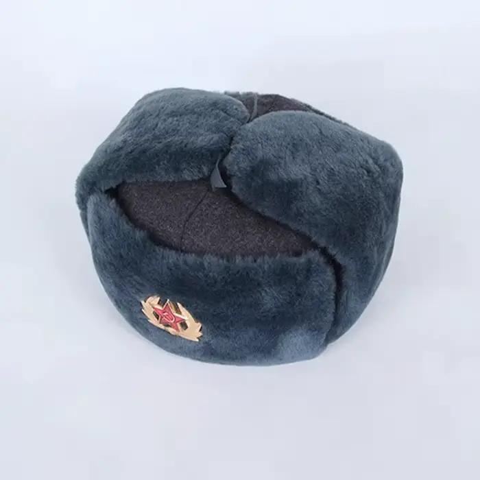 Bonnet hiver tactique reproduction M69 ushaka russe - Chapeau chasse coton gris léi fēng