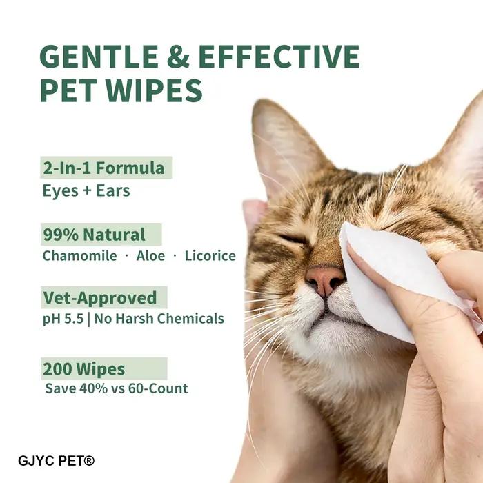 Lingettes pour animaux de compagnie pour chiens et chats