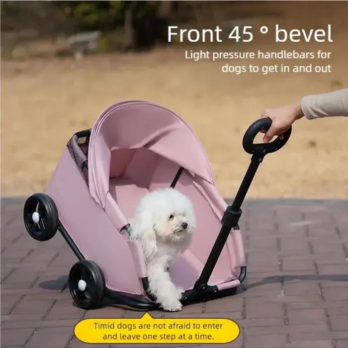 Petite poussette pour animaux de compagnie pour chiens