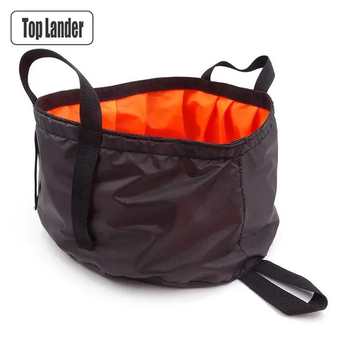 Lavabo pliable de 8,5 l, lavabo de pieds, voyage, pêche, randonnée, Camping en plein air, seau pliab