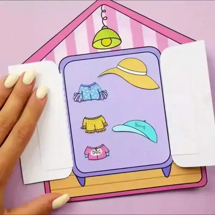 Kit de scrapbooking DIY sur le thème de la maison pour chien, autocollants, découpe et collage, anti-stress pour adultes, cadeau fait main