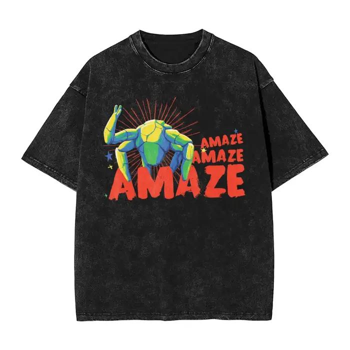 Men Project Hail Mary Rocky The Alien Distressed Portrait T-shirts, vêtements de plage, Y2K, t-s