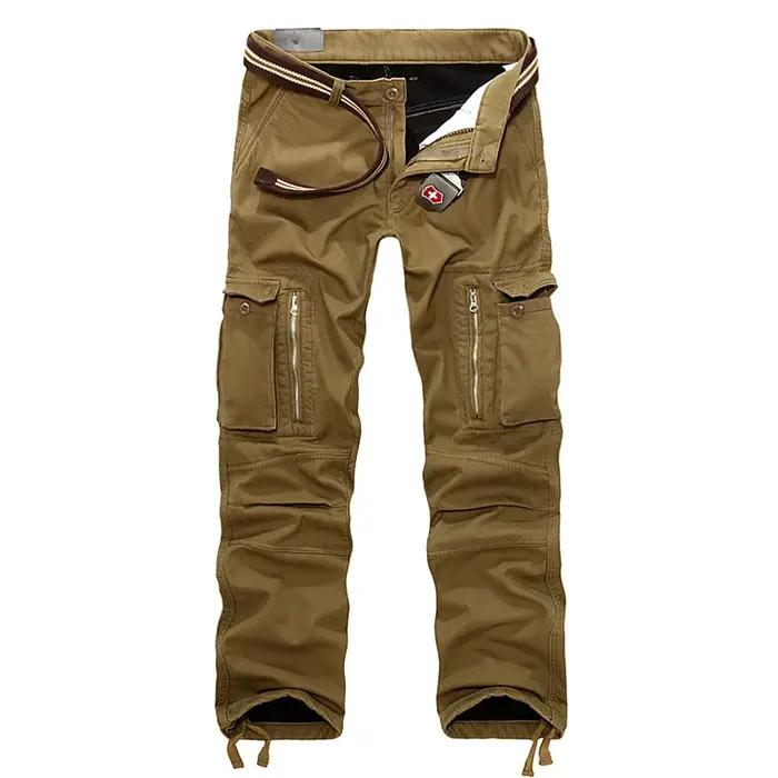 Pantalon cargo militaire polaire épaisse taille 40 pour chasse hivernale homme grand