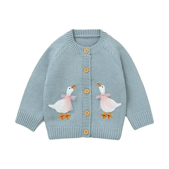 Pull en tricot à manches longues pour bébé garçon et fille