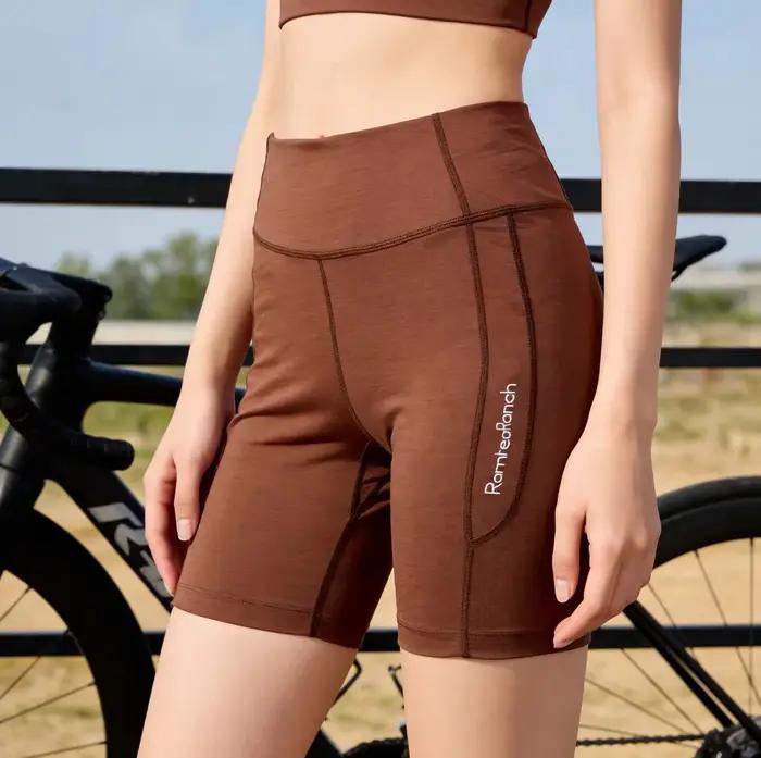 Sous-vêtements de yoga en laine mérinos pour femmes, culotte de sport sculptante, résistante aux odeurs, respirante et absorbant l'humidité