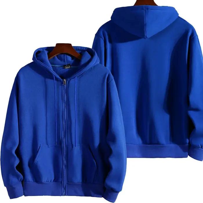 Sweat à capuche à manches longues pour femmes et hommes, sweats à capuche zippés, vêtements de sport