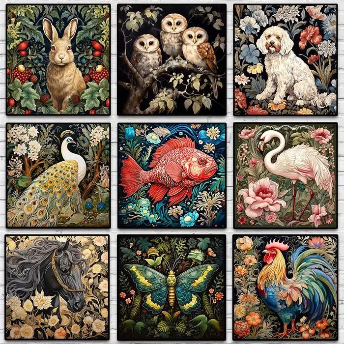 Affiche d'exposition de musée d'animaux de William Morris
