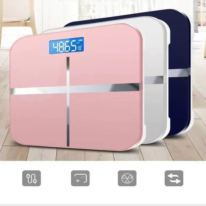 Balance de poids dispositif de pesage de perte affichage LED balance de poids corporelle intelligente balance électronique de précision pour bureau à domicile adulte
