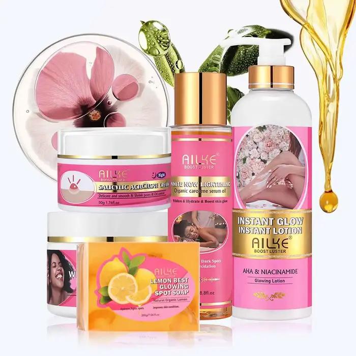 AILKE Ensemble éclaircissant naturel pour la peau