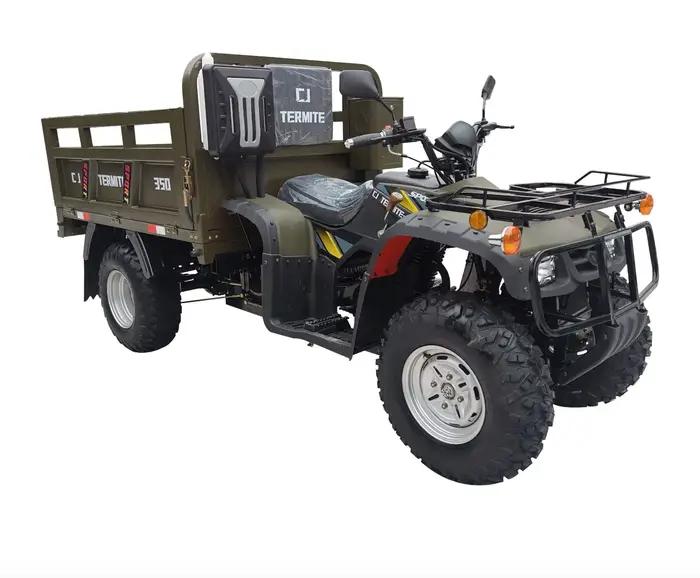 Quad tout-terrain ATV agricole avec remorque pour travaux difficiles et randonnées en tout-terrain