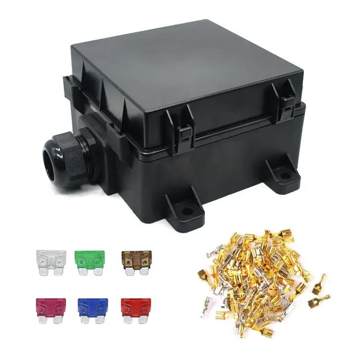 Porte-fusible à lame de boîte noire de prise de voiture, automobile, montres, éclairage multidirectionnel, modification audio, terminal de contrôle, loisirs
