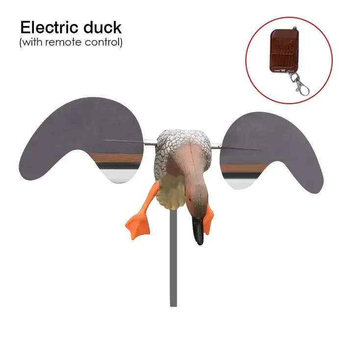 Leurre canard chasse électrique ou éolien - Appât à mouvement pour jardin, cour et chasse extérieure
