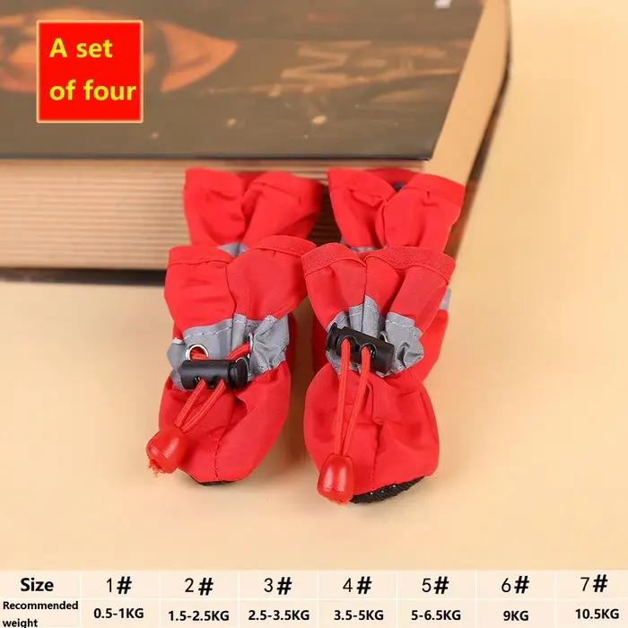 Chaussures de Randonnée Imperméables Pour Chiens Petites Tailles Pantoufles Moyennes Pour Chiots Bottes Pour Chiens Occasions Spéciales Sécurité En Plein Air