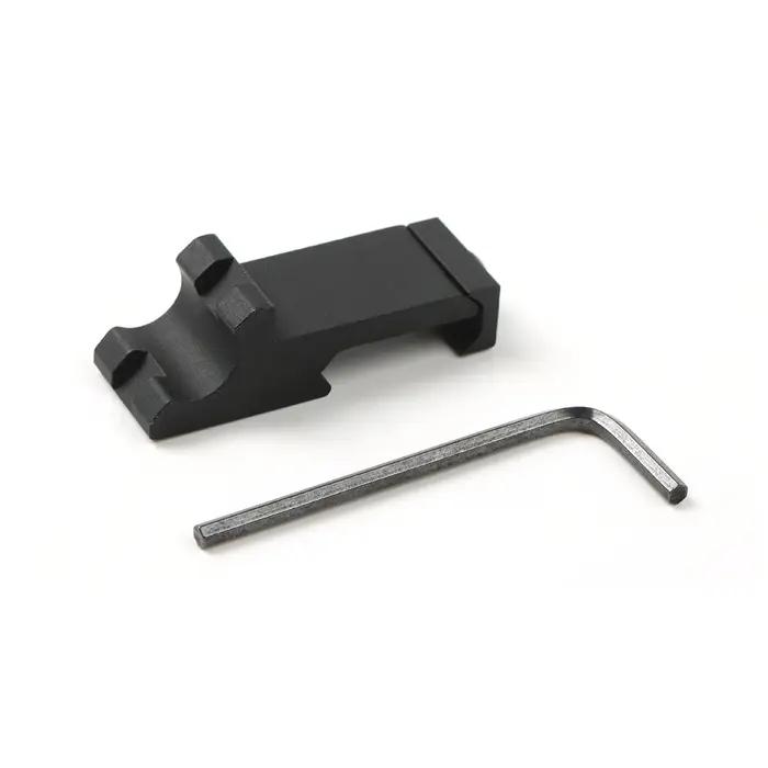 Adaptateur latéral décalé d'angle de 45 degrés RTS 20mm, Rail Picatinny, lampe de poche tactique, po